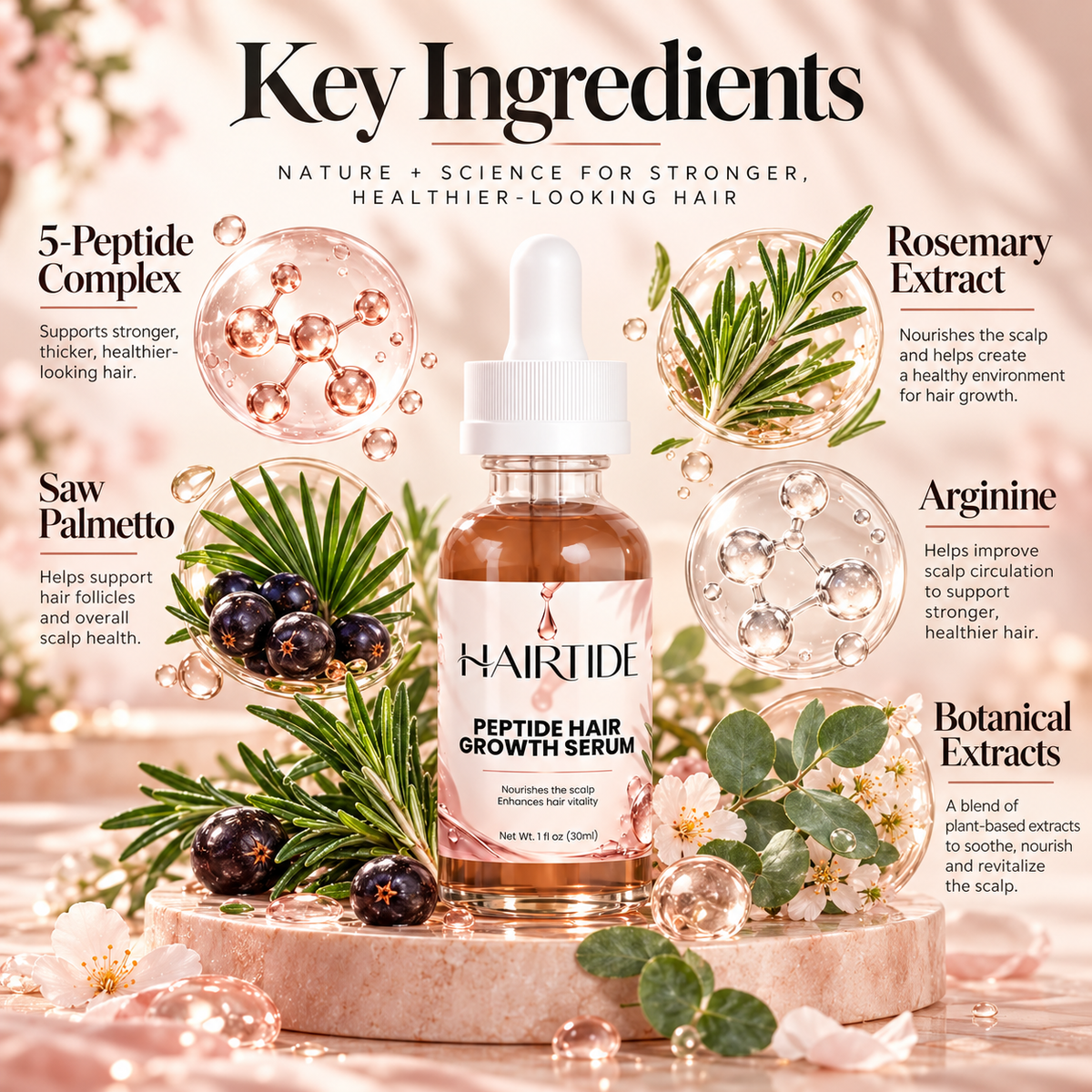 Peptide Hair Growth Serum